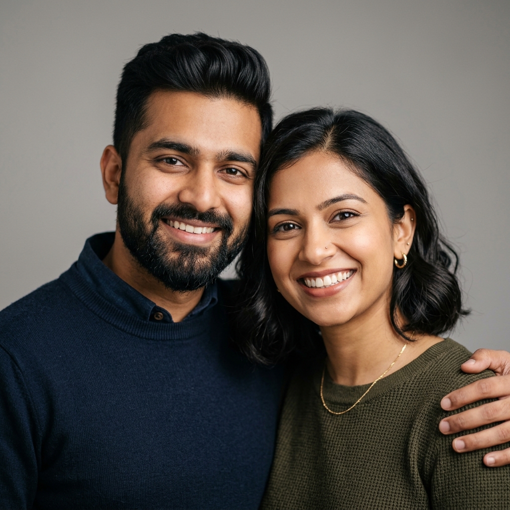 Priya and Raj, 189 visa holders